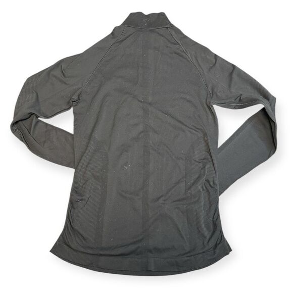 ATHLETA Women’s Black Speedlight Long Sleeve Half Zip Top Size Medium Style #486 - Picture 3 of 5